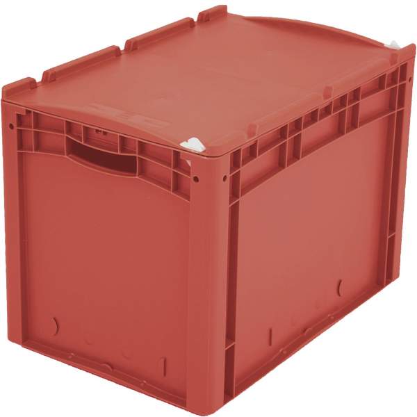 Eurostapelbehälter XL Deckel/Kufe / XL 64421ASDV 600x400x420 rot Auflagedeckel Verschluß
