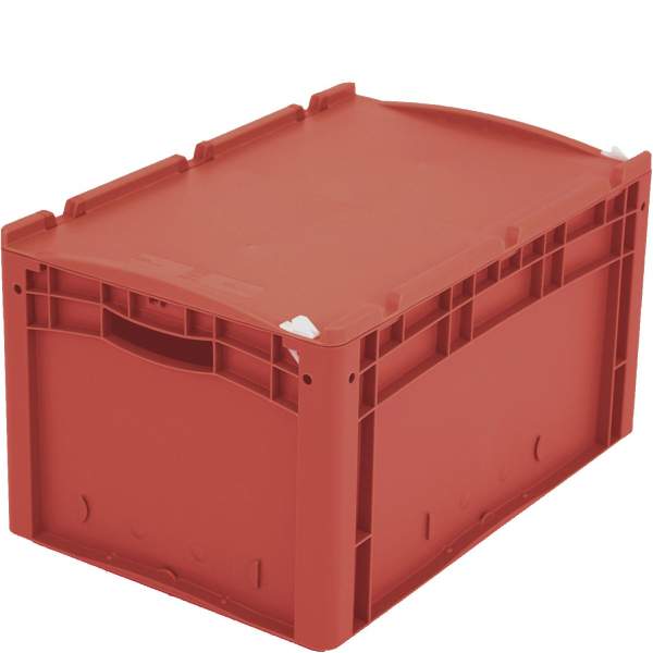 Eurostapelbehälter XL Deckel/Kufe / XL 64321ASDV 600x400x320 rot Auflagedeckel Verschluß