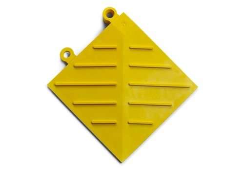 Anti-Ermüdungs-Fliese Sicherheitsecke DF, PVC, gelb, 15,2 cm x 15,2 cm