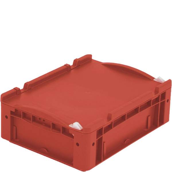 Eurostapelbehälter XL Deckel/Kufe / XL 43121ASDV 400x300x120 rot Auflagedeckel Verschluß