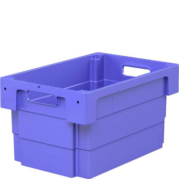 Drehstapelbehälter DSB / DSB64321 600x400x320 blau Durchfassgriff