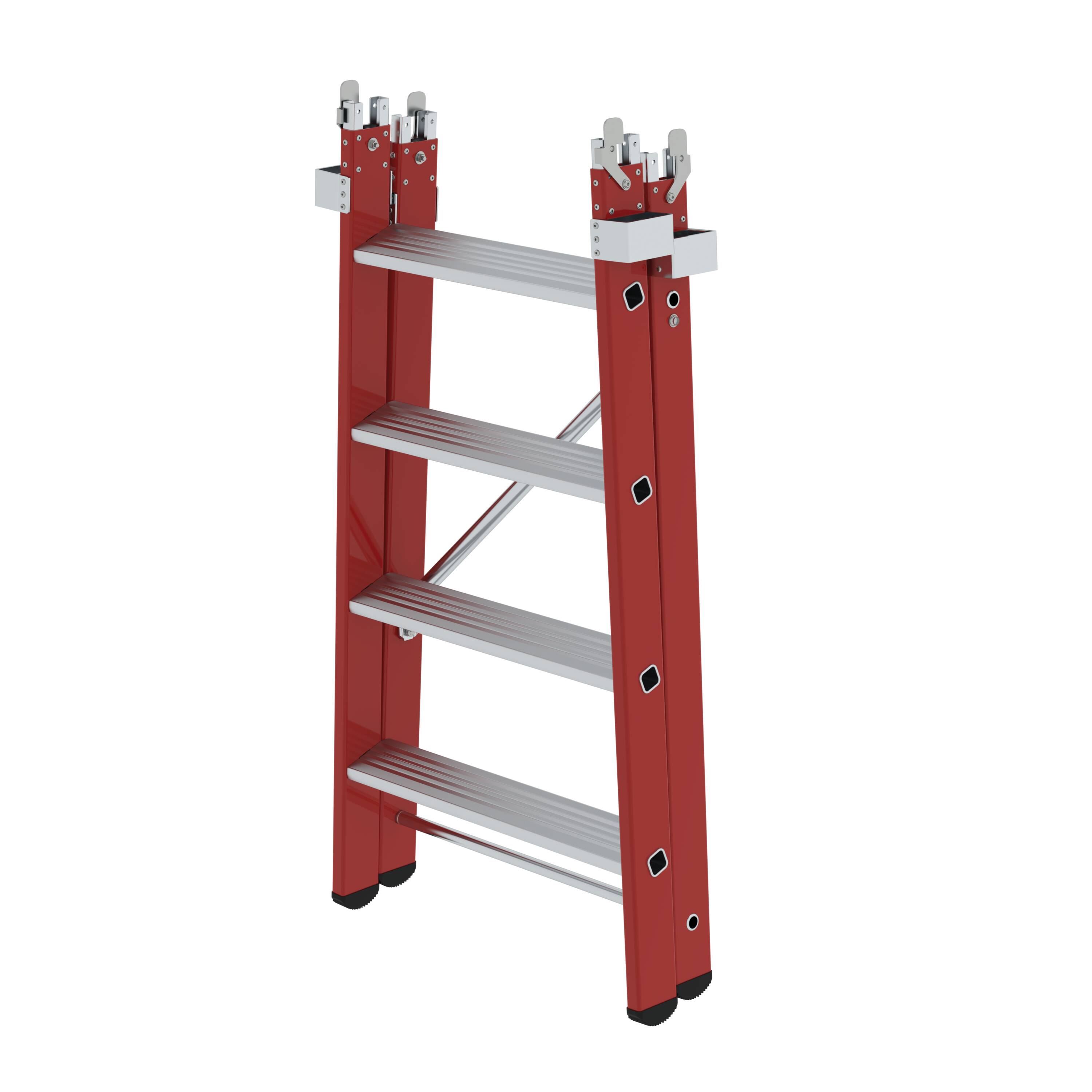 Einsteckteil für Plattformleiter steckbar plus 4 Stufen