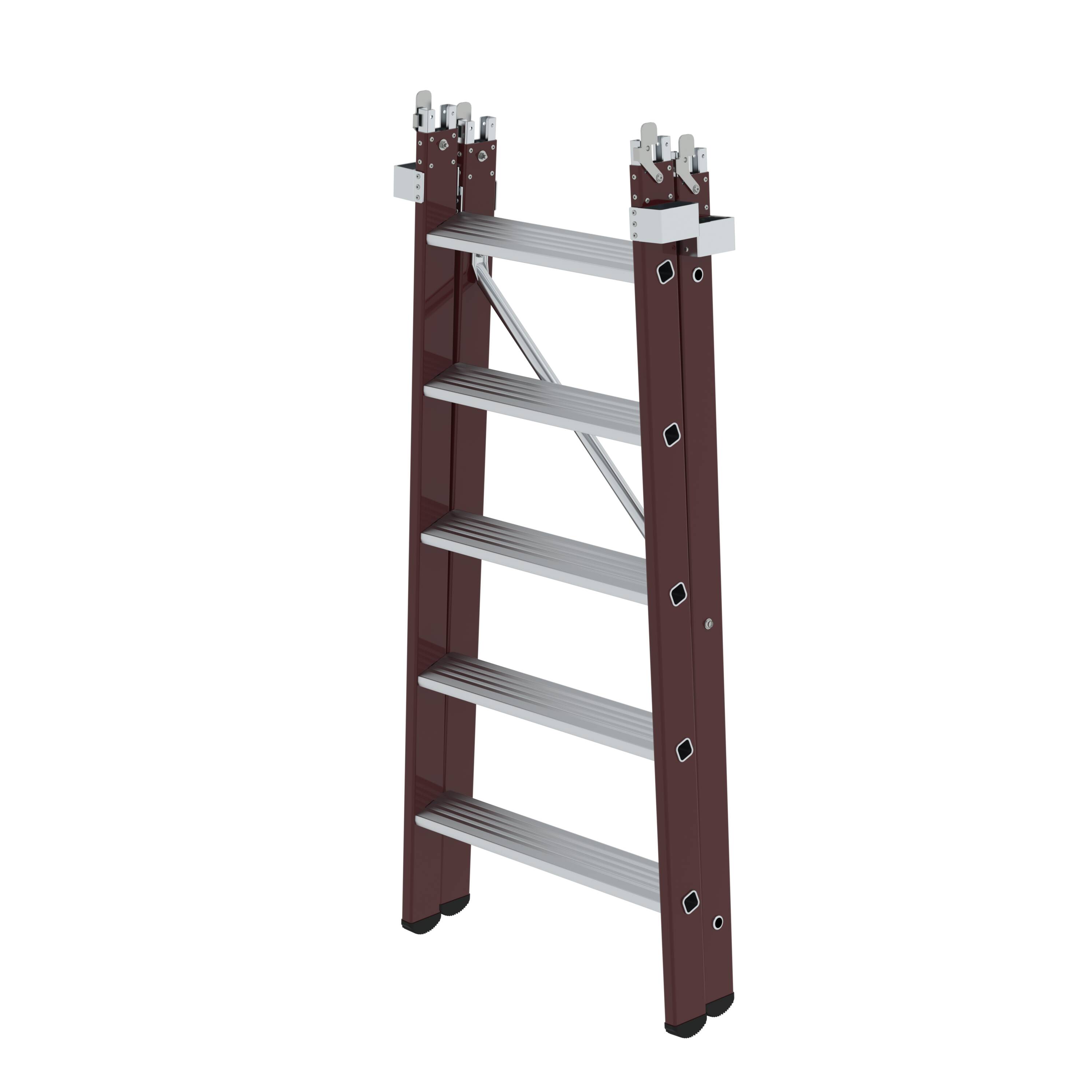 Einsteckteil für Plattformleiter steckbar plus 5 Stufen