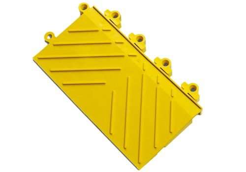 Anti-Ermüdungs-Fliese Sicherheitskante DF, weibliche Verbindung, PVC, gelb,15,2 cm x 30,5 cm