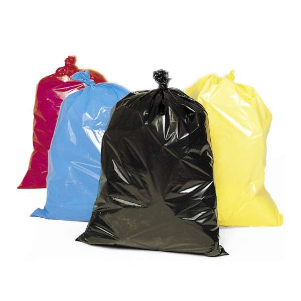 Abfallsäcke aus Polyethylen, gelb