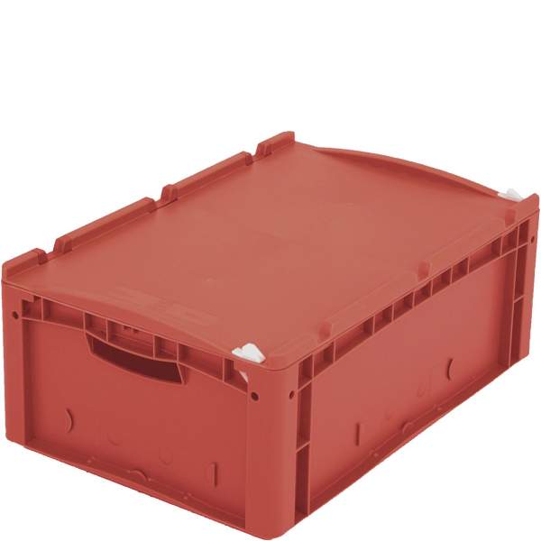 Eurostapelbehälter XL Deckel/Kufe / XL 64221ASDV 600x400x220 rot Auflagedeckel Verschluß