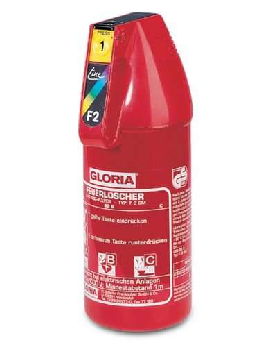GLORIA Pulver-Dauerdruckfeuerlöscher, 2 kg, Brandklasse A, B, C