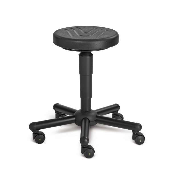 Mey Chair ESD Arbeitshocker Assistant Basic, elektrostatisch leitfähig, Sitzhöhe max. 570 mm