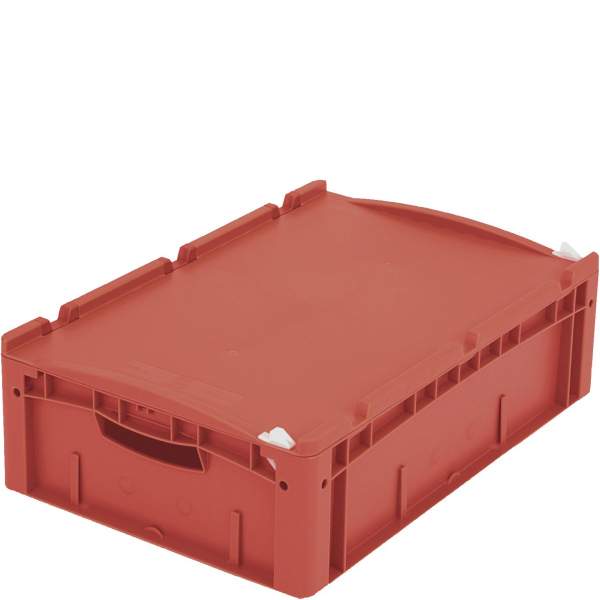 Eurostapelbehälter XL Deckel/Kufe / XL 64171ASDV 600x400x170 rot Auflagedeckel Verschluß