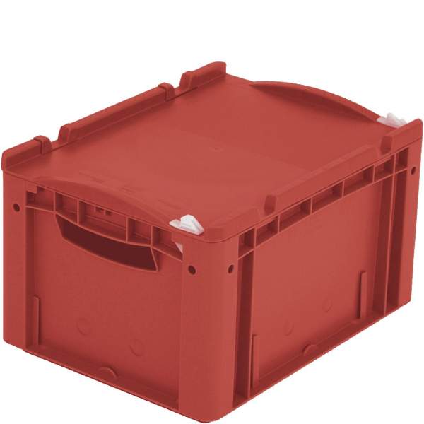 Eurostapelbehälter XL Deckel/Kufe / XL 43221ASDV 400x300x220 rot Auflagedeckel Verschluß