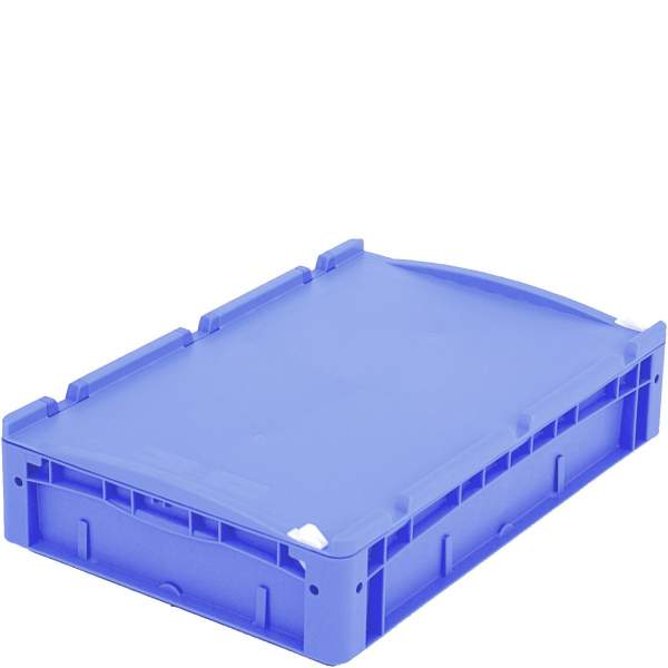 Eurostapelbehälter XL Deckel/Kufe / XL 64121ASDV 600x400x120 blau Auflagedeckel Verschluß