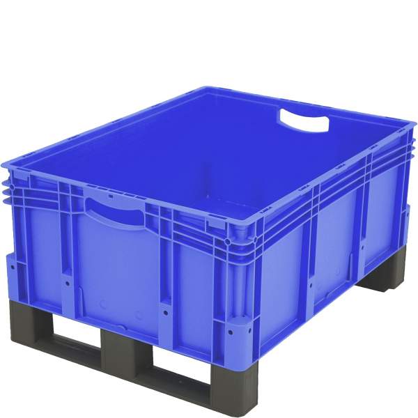 Eurostapelbehälter XL Deckel/Kufe / XL 86321DKufe 800x600x320 blau Doppelboden Kufe