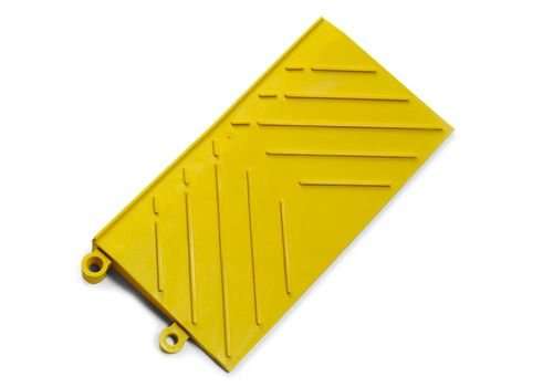 Anti-Ermüdungs-Fliese Sicherheitskante DF, männliche Verbindung, PVC, gelb,15,2 cm x 30,5 cm