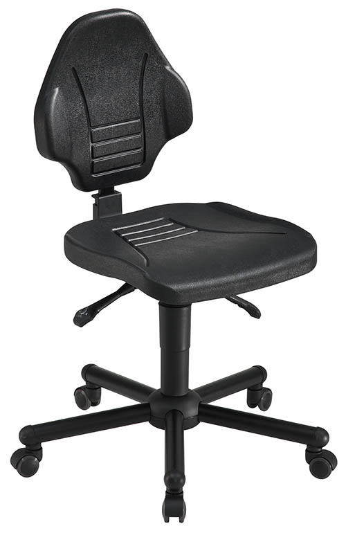 Mey Chair Arbeitsdrehstuhl Workster Pro, Sitzhöhe bis 610 mm, Rücken mit Anti-Schock-Sicherung